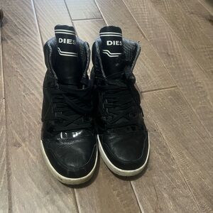 Diesel High Top Leather Sneakers